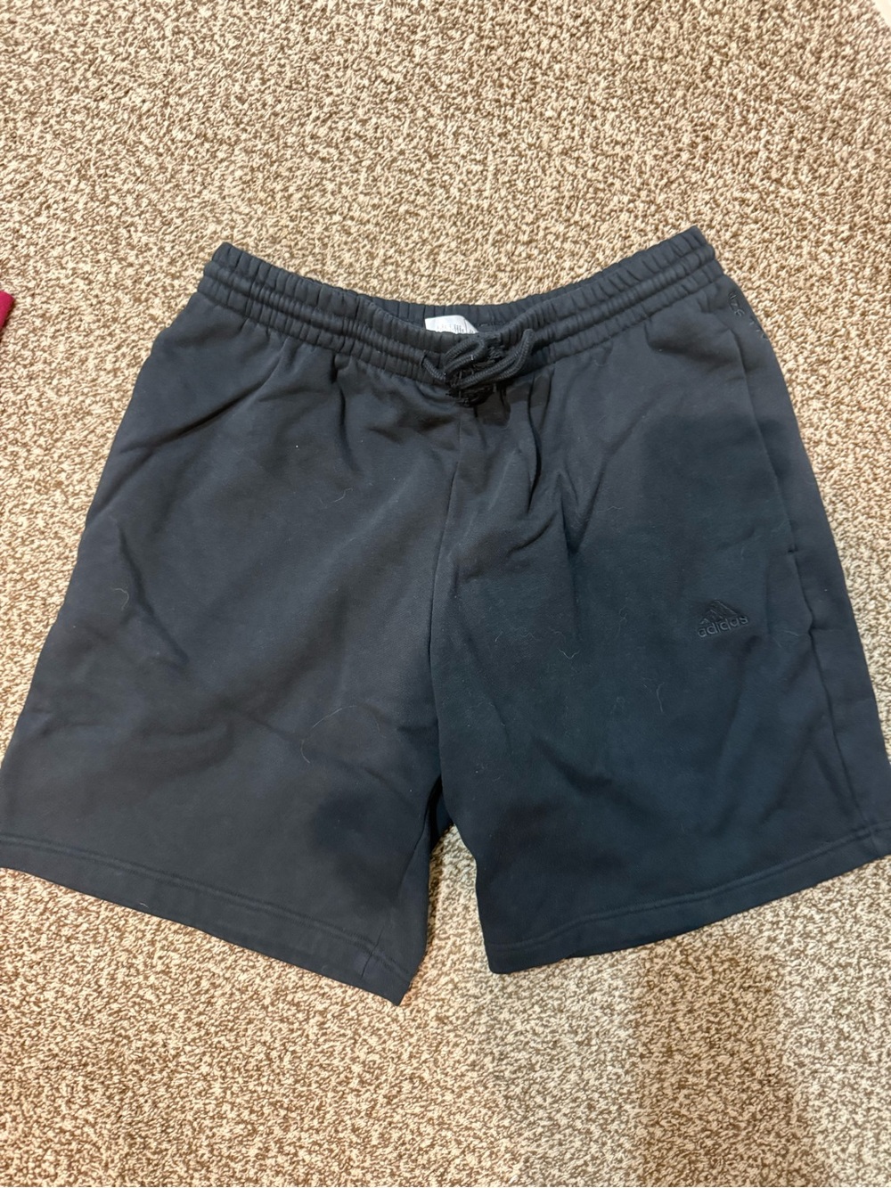 adidas Black Men's Athletic Drawstring Shorts